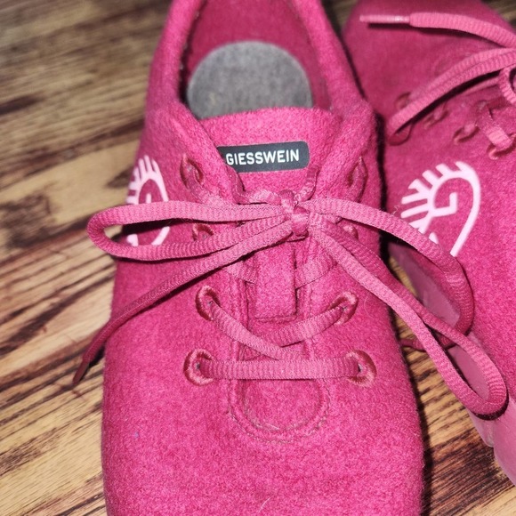 Giesswein Women's Size 9 Pink Wool Merino Runners - Picture 5 of 9